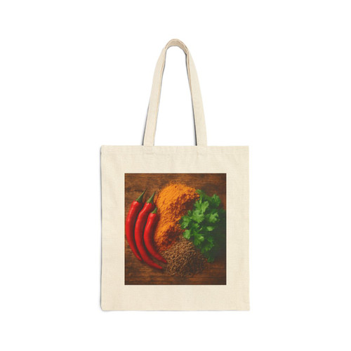 Sizzling Spice Medley - Cotton Canvas Tote Bag