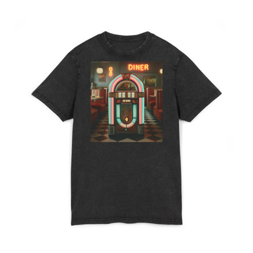 Classic Diner Dreams - Acid Washed Round Neck Tee