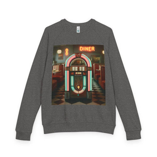 Classic Diner Dreams - Unisex French Terry Raglan Crewneck