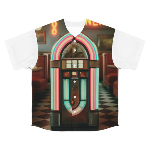 Classic Diner Dreams - Men's Baseball Jersey (AOP)