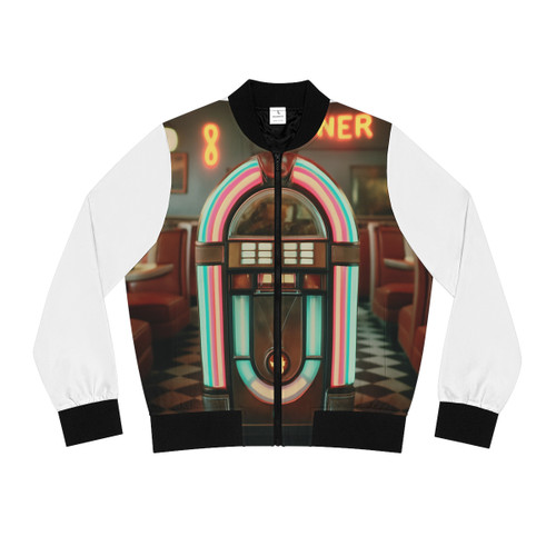 Classic Diner Dreams - Women's Bomber Jacket (AOP)