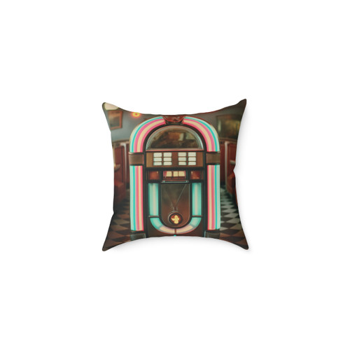 Classic Diner Dreams - Square Poly Canvas Pillow