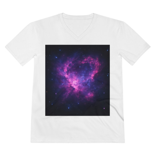 Celestial Drift Odyssey - Men's Lightweight V-Neck Tee