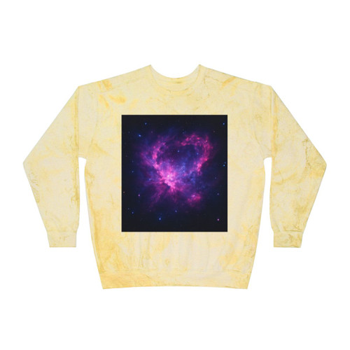 Celestial Drift Odyssey - Unisex Color Blast Crewneck Sweatshirt