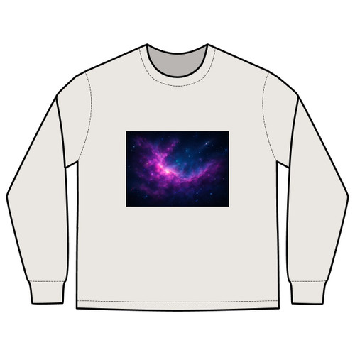 Celestial Drift Odyssey - Men's Heavy Faded Long Sleeve Tee