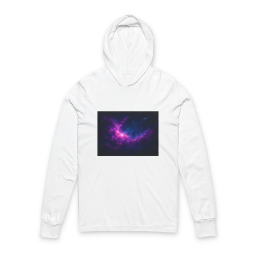 Celestial Drift Odyssey - Unisex Hooded Long Sleeve Tee