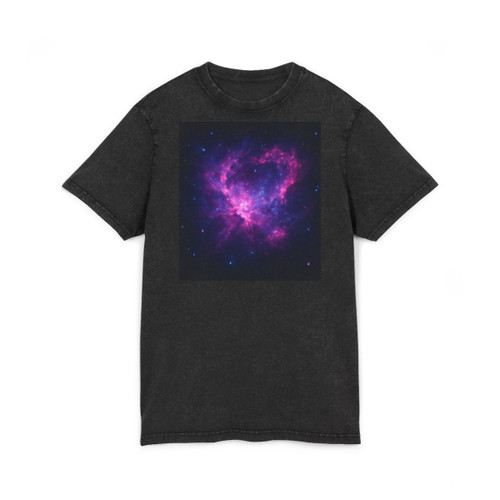 Celestial Drift Odyssey - Acid Washed Round Neck Tee