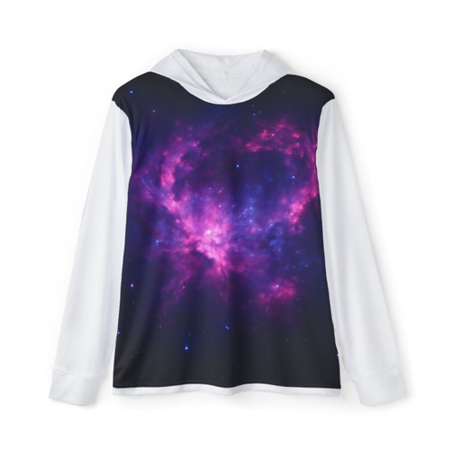 Celestial Drift Odyssey - Men's Sports Warmup Hoodie (AOP)