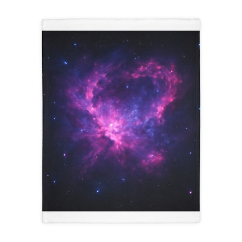 Celestial Drift Odyssey - Velveteen Microfiber Blanket (Two-sided print)