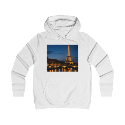 Paris Twilight Elegance - Girlie College Hoodie