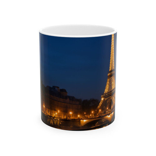 Paris Twilight Elegance - Ceramic Mug, (11oz, 15oz)
