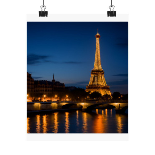 Paris Twilight Elegance - Matte Vertical Posters