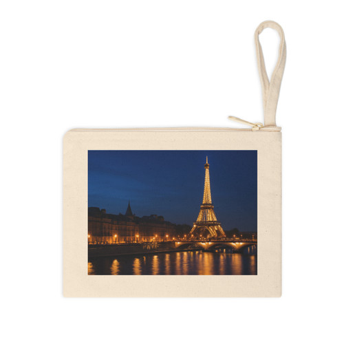Paris Twilight Elegance - Accessory Zipper Pouch