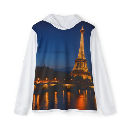 Paris Twilight Elegance - Men's Sports Warmup Hoodie (AOP)