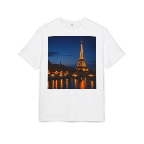 Paris Twilight Elegance - Unisex Heavy Oversize Tee
