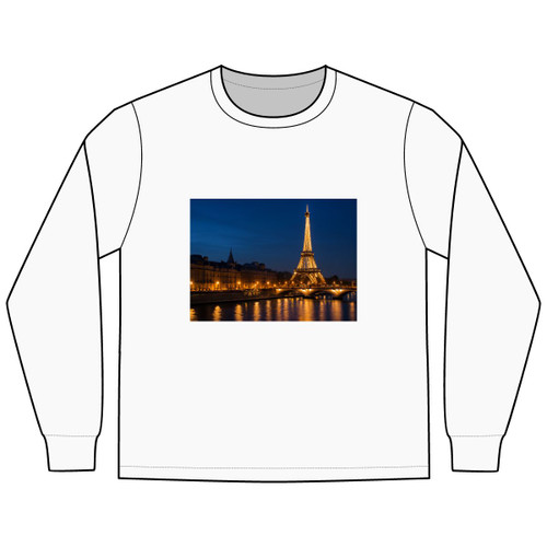 Paris Twilight Elegance - Men's Long Sleeve Tee