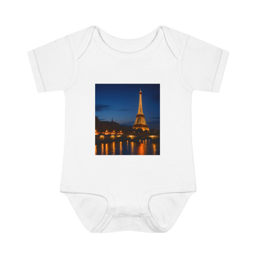 Paris Twilight Elegance - Infant Baby Rib Bodysuit