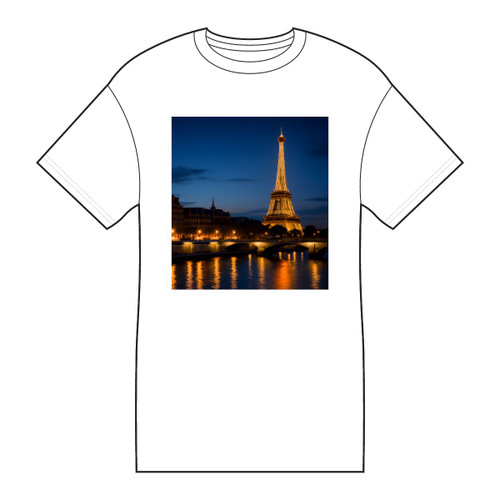 Paris Twilight Elegance - Core Cotton Tee