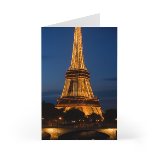 Paris Twilight Elegance - Greeting Cards (7 pcs)