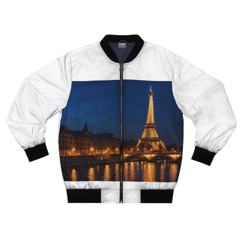 Paris Twilight Elegance - Men's Bomber Jacket (AOP)