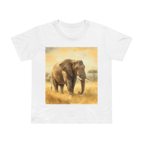 Majestic Elephant Serenade - Women’s Maple Tee 