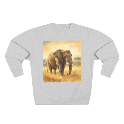 Majestic Elephant Serenade - Unisex Crewneck Sweatshirt