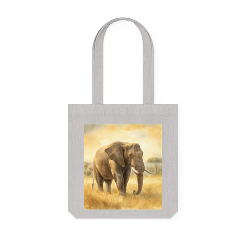 Majestic Elephant Serenade - Woven Tote Bag