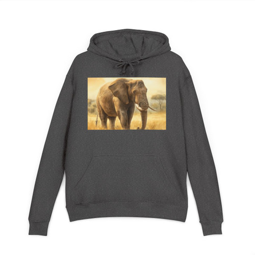 Majestic Elephant Serenade - Unisex French Terry Hoodie