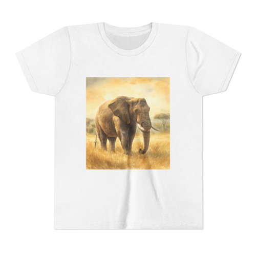 Majestic Elephant Serenade - Youth Short Sleeve Tee