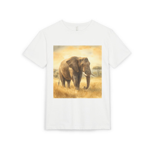 Majestic Elephant Serenade - Unisex Sueded T-Shirt