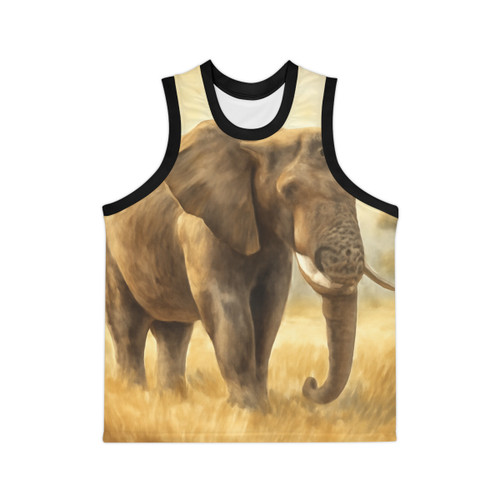 Majestic Elephant Serenade - Unisex Basketball Jersey (AOP)
