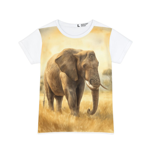 Majestic Elephant Serenade - Women's Short Sleeve Shirt (AOP)