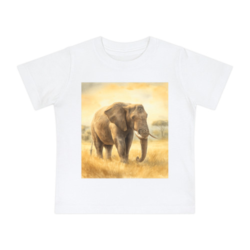 Majestic Elephant Serenade - Baby Short Sleeve T-Shirt
