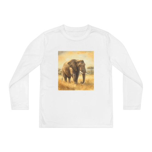 Majestic Elephant Serenade - Youth Long Sleeve Competitor Tee