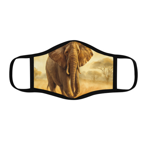 Majestic Elephant Serenade - Fitted Polyester Face Mask