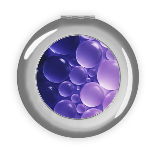 Ethereal Sphere Cascade - Compact Travel Mirror