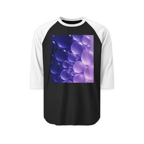 Ethereal Sphere Cascade - Unisex Three-Quarter Sleeve Raglan Shirt