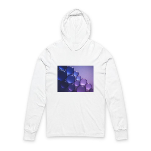 Ethereal Sphere Cascade - Unisex Hooded Long Sleeve Tee