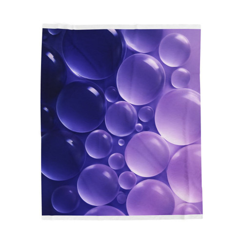 Ethereal Sphere Cascade - Velveteen Plush Blanket