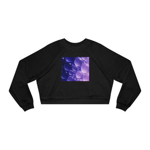 Ethereal Sphere Cascade - Women's Cropped Fleece Pullover