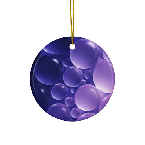 Ethereal Sphere Cascade - Decorative Ceramic Ornaments, Double-Sided (1pc, 3pcs, 5pcs, 10pcs)