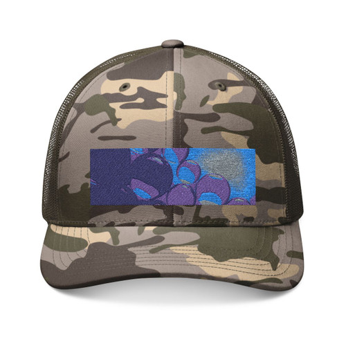 Ethereal Sphere Cascade - Camouflage Trucker Hat (Embroidery)