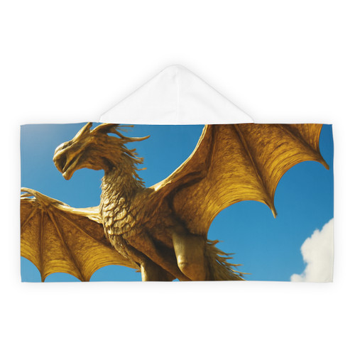 Golden Flame Sovereign - Youth Hooded Towel