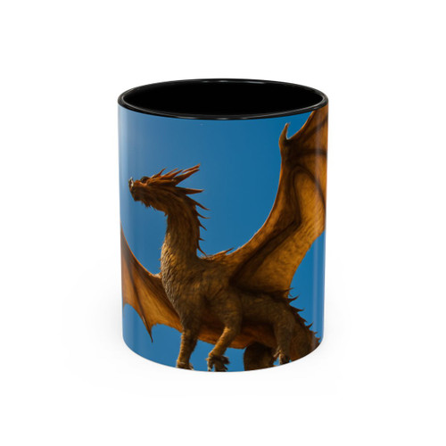 Golden Flame Sovereign - Accent Coffee Mug (11, 15oz)