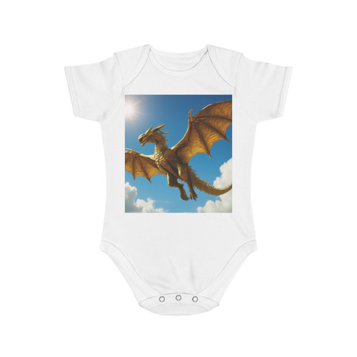 Golden Flame Sovereign - Short Sleeve Baby Bodysuit