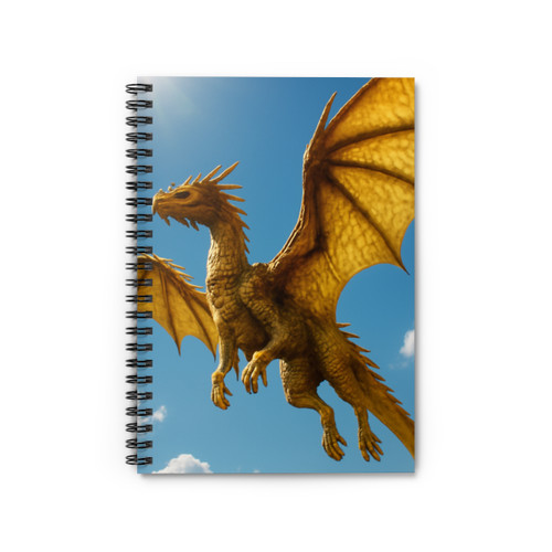 Golden Flame Sovereign - Spiral Notebook - Ruled Line