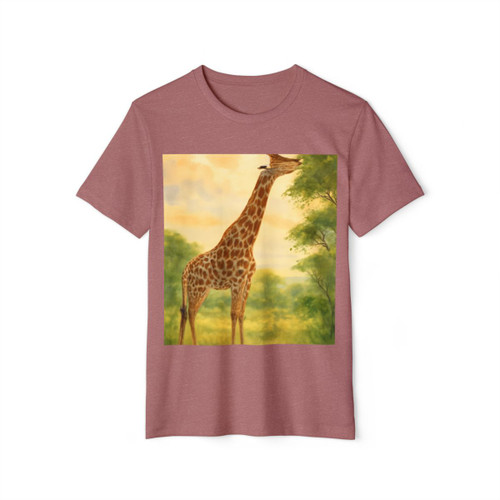 Gentle Giraffe Grace - Unisex Recycled Organic T-Shirt