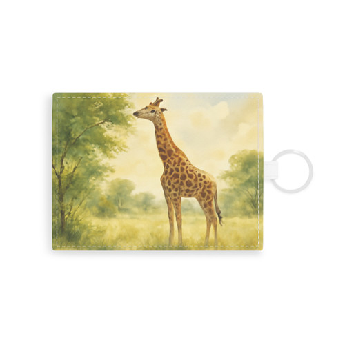 Gentle Giraffe Grace - Saffiano Leather Card Holder