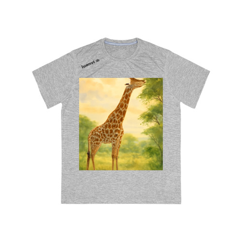 Gentle Giraffe Grace - Men's Sports T-shirt