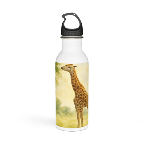 Gentle Giraffe Grace - Stainless Steel Water Bottle